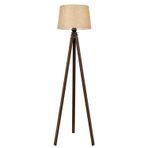 Avonni LM-65214-1E Eskitme Kaplama Lambader E27 Ahşap Kumaş H: 170 cm, Ø: 40 cm