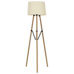 Avonni LM-9130-1N Siyah Boya Lambader E27 Metal Ahşap H: 160 cm, Ø: 50 cm