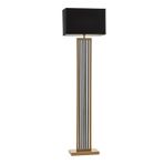 Avonni LM-9136-1EB Eskitme Boya Lambader E27 Metal Kumaş H: 160 cm, Ø: 40 cm