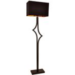AVONNI LM-9148-1BSY Siyah Boyalı Lambader E27 Metal Kumaş 42x22cm