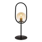 Avonni ML-4275-1BSY Siyah Boya Masa Lambası E27 Metal Cam H: 53 cm, Ø: 20 cm