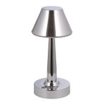 Avonni ML-64006-K Krom Kaplama Masa Lambası LED Metal Pleksi H: 25 cm, Ø: 11 cm