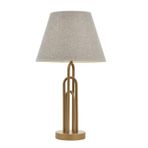 Avonni ML-9134-1EB Eskitme Boya Masa Lambası E27 Metal Kumaş H: 65 cm, Ø: 33 cm