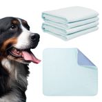 Avont Köpekler için Yıkanabilir Pee Pedleri, 2'li Paket Yeniden Kullanılabilir Köpek Pedleri Su Geçirmez Pet Whelping Pedi, 34 "x 36" Yüksek Emici Lazımlık Eğitimi Sandık Oyun Parkı Köpek Kulübesi