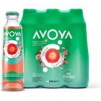 Avoya Çilek ve Gül Aromalı Maden Suyu 6'lı Paket 200 ml Doğal ve Ferahlatıcı İçecek