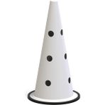 Avropai Antrenman Hunisi Idman Hunisi Parkur Hunisi Spor Hunisi Eğitim Hunisi Delikli Huni 42 cm - Beyaz