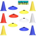 Avropai Futbol Antrenman Seti Huni ve Çanak Seti Antrenman Set Eğitim Seti 17 cm Huni ve Çanak Set 6'lı - Renkli