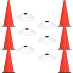 Avropai Futbol Antrenman Seti Huni ve Çanak Seti Antrenman Set Eğitim Seti 42 cm Huni ve Çanak Set 6'lı - Beyaz - Kırmızı