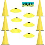 Avropai Futbol Antrenman Seti Huni ve Çanak Seti Antrenman Set Eğitim Seti 42 cm Huni ve Çanak Set 6'lı - Sarı