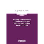 Avrupa Birliği İlkeleri Işığında Türk İş Hukukunda Toplu İş Sözleşmesi Yapma Yetkisi / 9786057622693