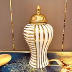 Avrupa Galvanik Çiçek Zencefil Kavanoz Vazo Lüks Seramik Çiçek Vazoları Zencefil Kavanoz Vazo Çin Tarzı Dekoratif Masa Üstü Seramik Çiçek Vazo,G22xY45cm,W22xH45cm