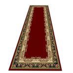 Avrupa Tarzı Kırmızı Kaymaz Mutfak Paspasları Yıkanabilir Uzun Halı Yolluk Halı 65 cm/85 cm/105 cm/125 cm/145 cm Genişliğinde Düşük Tüylü Koridor için (65x210 cm/2.1x7ft)