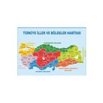 avrupakutu Türkiye İller Ve Bölgeler Haritası 50x70 Branda Baskı
