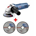 Avuc Taslama Makinesi Gws 750 115 Mm Spiral + 2 Adet 115 Mm X 2.5 Mm Duz Metal Kesme Diski
