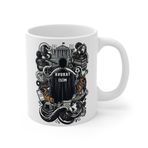 Avukat Meslek Taraftar Temalı Avukat Kupa Bardak | Taraftar Meslek Temalı Kupa Bardak | Hediye Mug (Beşiktaş Temal, Beyaz)