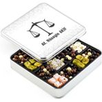 Avukata Hediye Kahve Draje + Çifte Kavrulmuş Lokum (Metal Kutu)