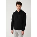 Avva A32Y1193 Siyah Erkek Kapüşonlu Sweatshirt
