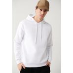Avva A32Y1240 Beyaz Erkek Kapüşonlu Sweatshirt