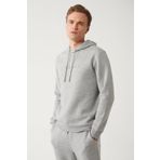 Avva A32Y1240 Gri Erkek Kapüşonlu Sweatshirt