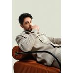 Avva A41Y2087 Gri Klasik Yaka %100 Keten Comfort Fit Gömlek Erkek Ceket