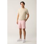 Avva A41Y3733 Erkek Somon Beli Lastikli Pamuklu Aspendos Relaxed Fit Şort