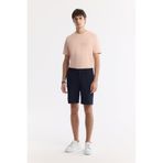 Avva A51Y3730 Lacivert Yanı Lastikli Gofreli Bi-Stretch Slim Fit Chino Erkek Şort