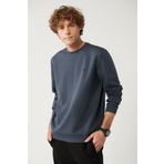 Avva B001100 Antrasit Kumaş Özellikli Erkek Sweatshirt