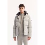 Avva B006046 Erkek Açık Gri Kapüşonlu Comfort Fit Mont