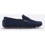 Avva B008001 Erkek Lacivert Süet Hafif Loafer Ayakkabı