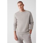 Avva E001017 Taş Erkek Sweatshirt