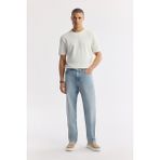 Avva Erkek Açık Mavi %100 Pamuk Tokyo Straight Fit Jean Pantolon A51Y3546 - 34