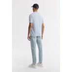 Avva Erkek Açık Mavi Regular Fit Polo Yaka Basic Rayon Triko T-shirt A51Y5035 - XL