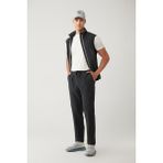 Avva Erkek Antrasit Beli Lastikli Fermuar Cepli Su İtici Bi-Stretch Relaxed Fit Pantolon A41Y3235