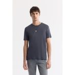 Avva Erkek Antrasit Bisiklet Yaka Soft Touch Basic Regular Fit T-Shirt B001171 - XS