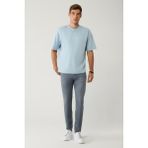 Avva Erkek Antrasit Eskitme Yıkamalı Esnek Berlin Slim Fit Jean Pantolon A42Y3531 - Gri - 32