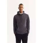 Avva Erkek Antrasit Kapüşonlu Pamuklu Bi-Stretch Regular Fit Sweatshirt A52Y1201