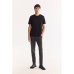 Avva Erkek Antrasit Pamuklu Eskitme Yıkamalı Madrid Comfort Slim Fit Jean Pantolon A52Y3503