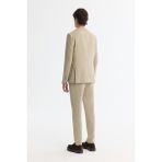 Avva Erkek Bej Mono Yaka Bi-Stretch Blazer Comfort Slim Fit Ceket A42Y4011 - Bej - Bej - 48