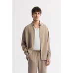 AVVA Erkek Bej Relaxed Fit Beli Lastikli Bağcıklı Soft Touch Pantolon A51y3031 - M