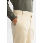 AVVA Erkek Bej Slim Fit Yanı Lastikli Yumuşak Tuşeli Duble Paça Pantolon A42y3007 - 31 - Bej - Bej