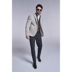 Avva Erkek Bej Yünlü Ceket Mono Yaka Astarlı Torba Cepli Comfort Slim Fit A32Y4041
