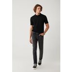 Avva Erkek Berlin Slim Fit Gri Taş Yıkamalı Esnek Jean Pantolon B003526