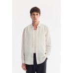 AVVA Erkek Beyaz Alttan Britli Yaka Soft Touch Nefes Alan Comfort Fit Gömlek A61Y2016 - XL