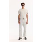 Avva Erkek Beyaz Beli Çıtçıtlı Su Itici Rüzgar Geçirmez Comfort Fit Kayak Pantolonu A52Y3125 - 2XL