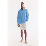 Avva Erkek Beyaz Beli Lastikli %100 Keten Relaxed Fit Şort B003732 - 33