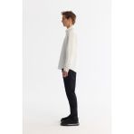 Avva Erkek Beyaz Düğmeli Yaka Pamuklu Soft Touch Regular Fit Gömlek B002036 - 2XL