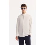 Avva Erkek Beyaz Klasik Yaka Hızlı Kuruyan Non-Iron Slim Fit Gömlek A52Y2122 - 3XL