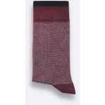 Avva Erkek Bordo Desenli Bambu Soket Çorap A52Y8500 - Standart
