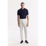 Avva Erkek Carrot Fit Beyaz Klasik Bel Viskon Karışımlı Bi-Stretch Pantolon A51Y3049