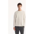 Avva Erkek Ekru Bisiklet Yaka Viskon Karışımlı Bi-Stretch Basic Regular Fit Sweatshirt B001081